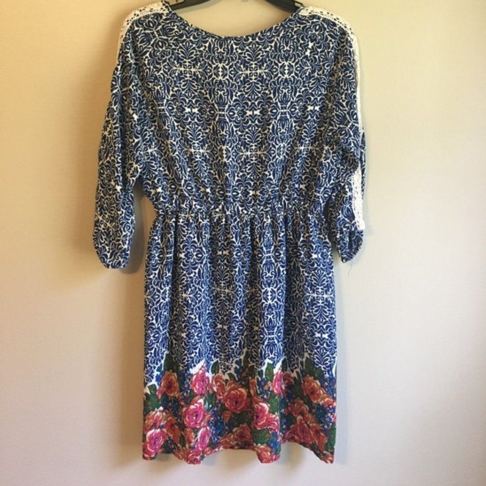 Red camel medium blue dress‎ - Picture 2 of 4